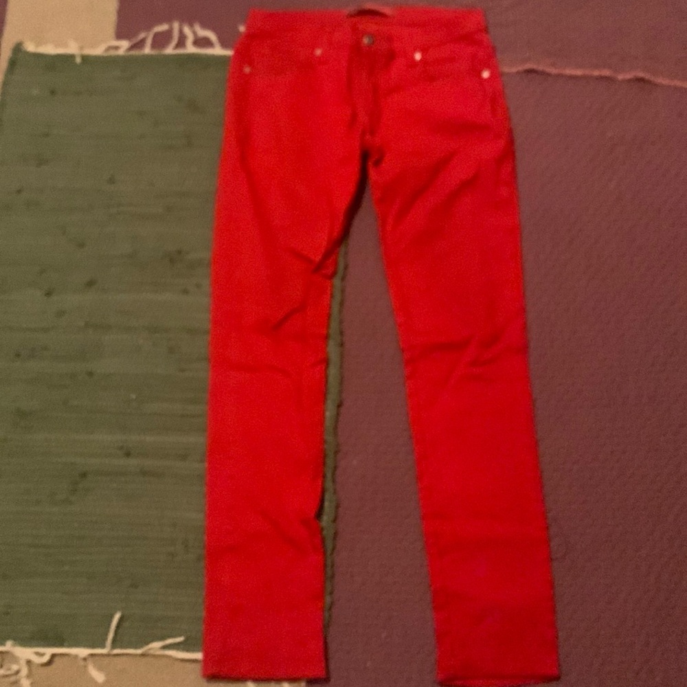 Red skinny jeans from TJ Maxx